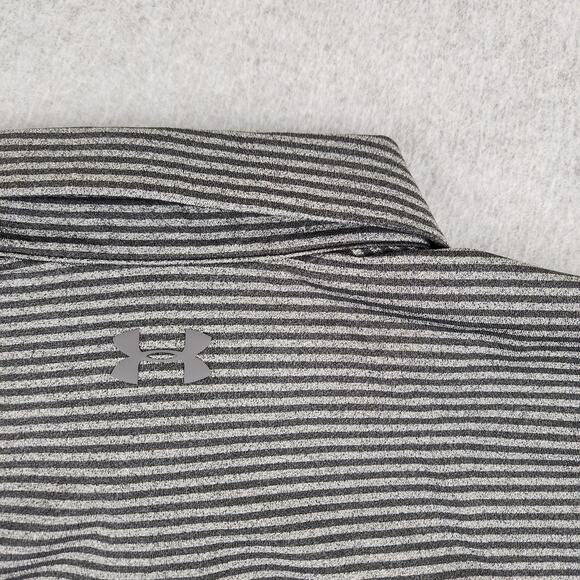 Under Armour Shirt Mens Size XL Stripe Polo - Picture 6 of 10